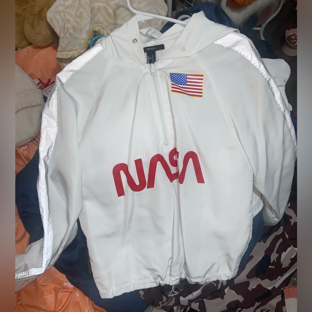 Forever 21 NASA reflective windbreaker